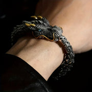 Unique Vintage 3D Handmade Dragon Bracelet