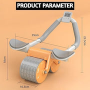 Automatic Rebound Ab Wheel with Elbow Support and Timer