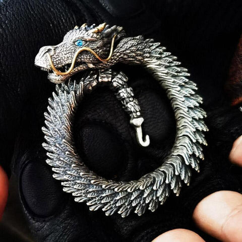 Unique Vintage 3D Handmade Dragon Bracelet