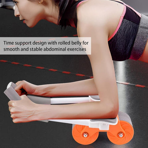 Automatic Rebound Ab Wheel with Elbow Support and Timer