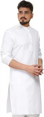 Men's Cotton Solid Kurtas