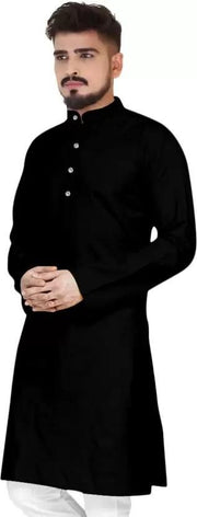 Men's Cotton Solid Kurtas