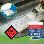 Waterproof Glue Top Concrete(Pack of 2)Product Name: Invisible Waterproof Glue Clear Gel Bathroom Roof Top Concrete Paint No Leak Adhesive (300 g) Pack Of 2Package Contains: 2 Waterproof Glue, Material: OFakirakartWaterproof Glue Top Concrete(Pack