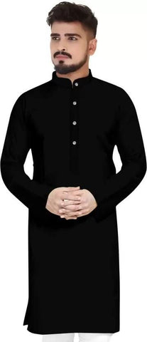 Men's Cotton Solid Kurtas