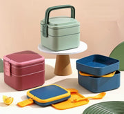 Double-Layer Airtight Square Lunch Box