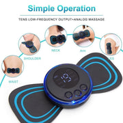 Mini Massager with 8 Modes and 19 Strength Levels,Rechargeable Electric Massager for Shoulder,Arms,Legs,Back Pain for Men and Women